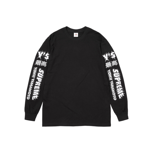 Supreme Y's by Yohji Yamamoto Long-Sleeved Tee Black (FW25)