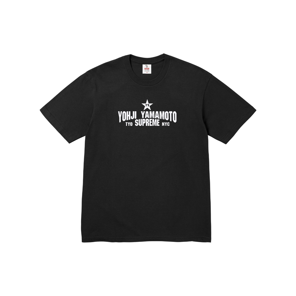 Supreme Y's by Yohji Yamamoto Star Tee Black (FW25)