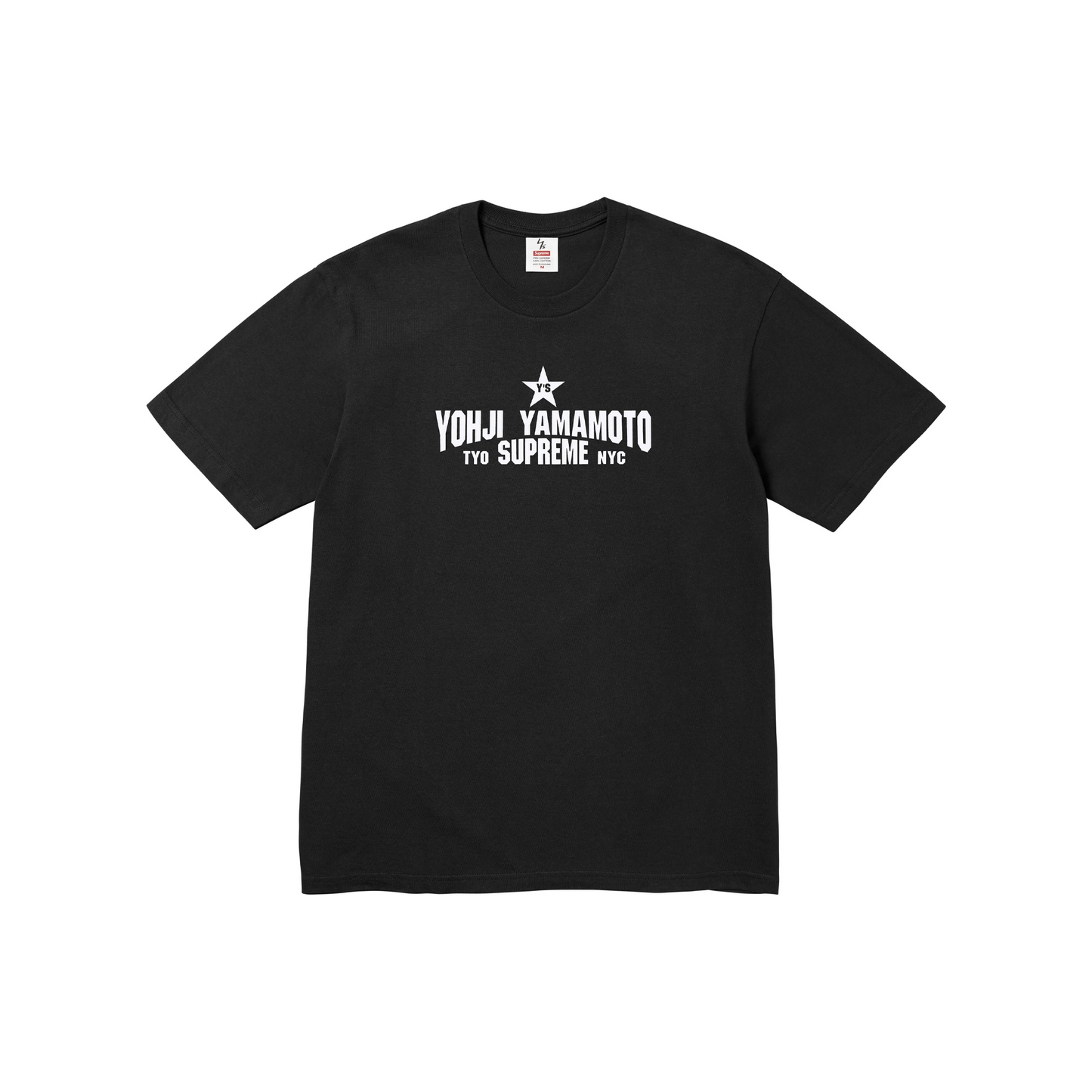 Supreme Y's by Yohji Yamamoto Star Tee Black (FW25)