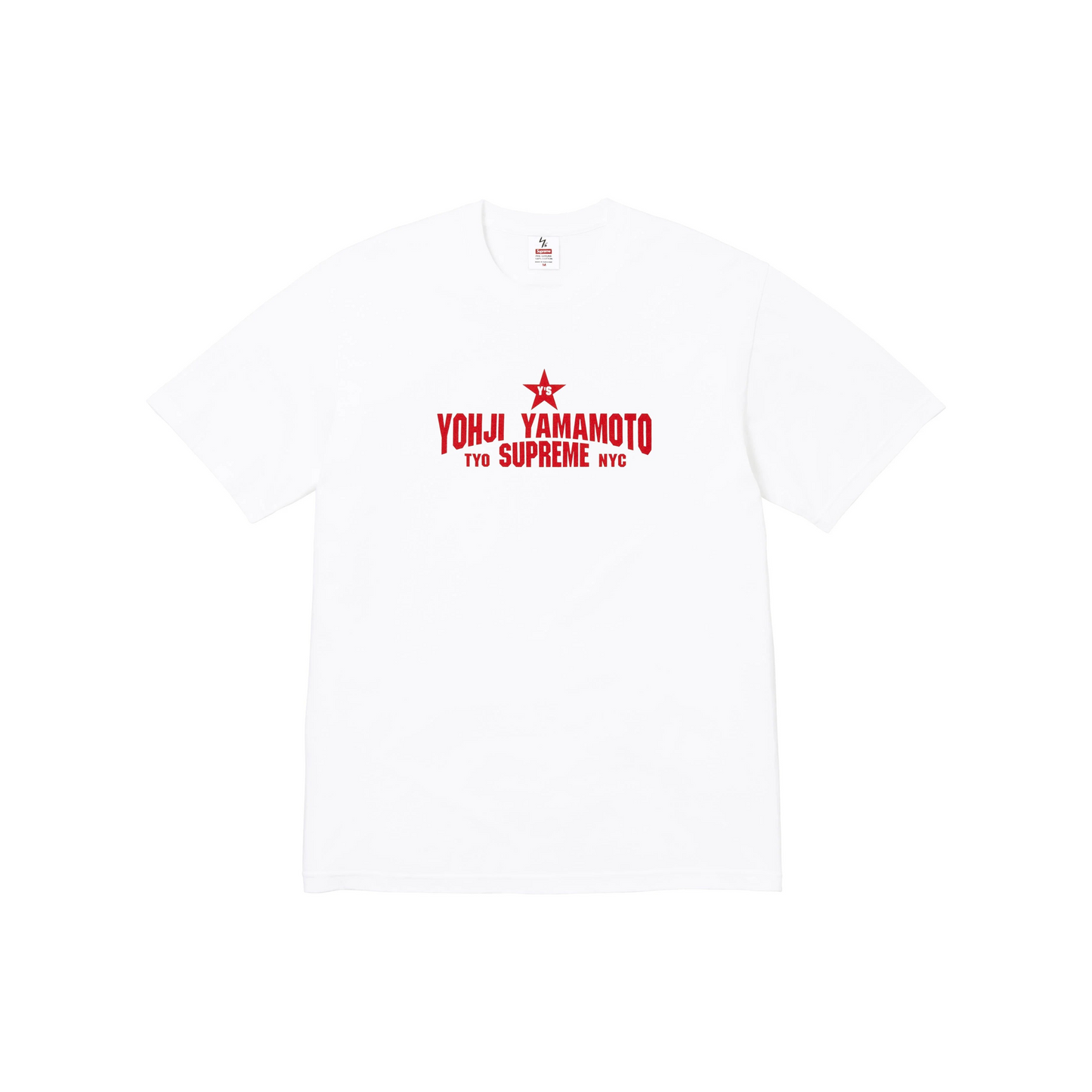 Supreme Y's by Yohji Yamamoto Star Tee White (FW25)