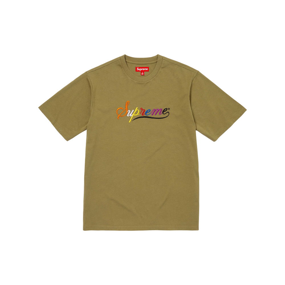 Supreme Cursive S/S Tee Dusty Olive (FW24)