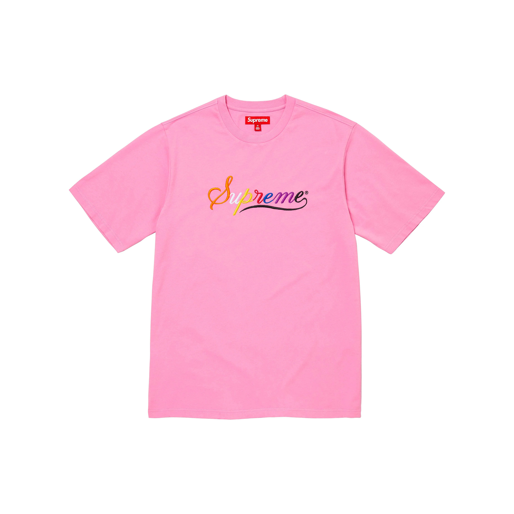 Supreme Cursive S/S Tee Pink (FW24) – STEALPLUG KL