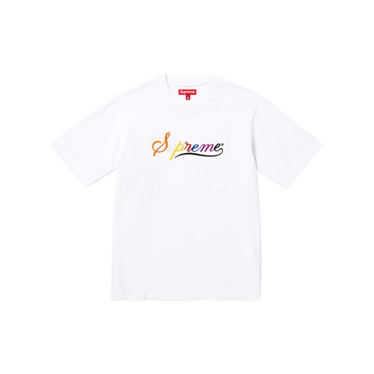 Supreme Cursive S/S Tee White (FW24)
