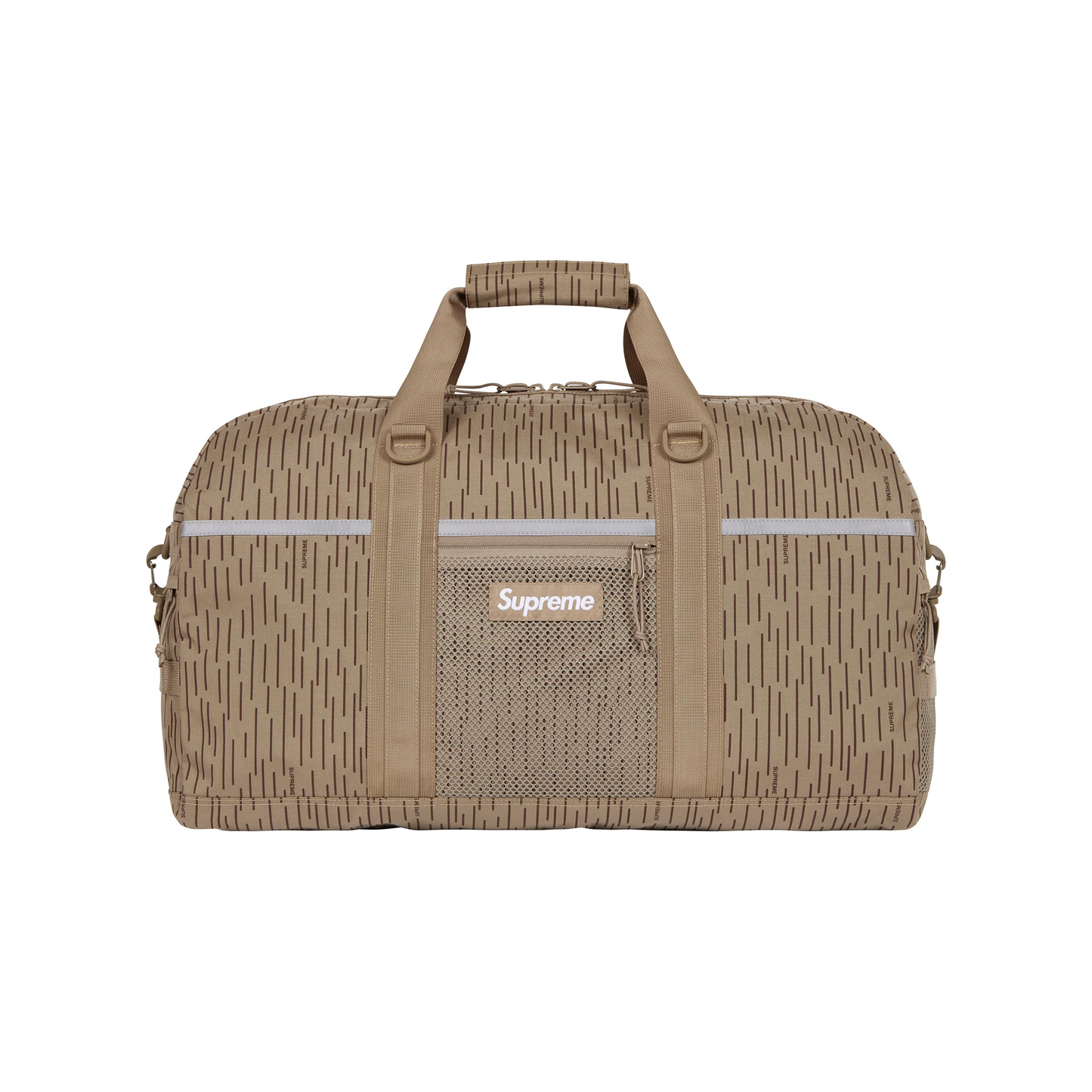 Supreme Duffle Bag Tan Raindrop (FW24) – STEALPLUG KL Supreme Duffle Bag Tan Raindrop (FW24) – STEALPLUG KL