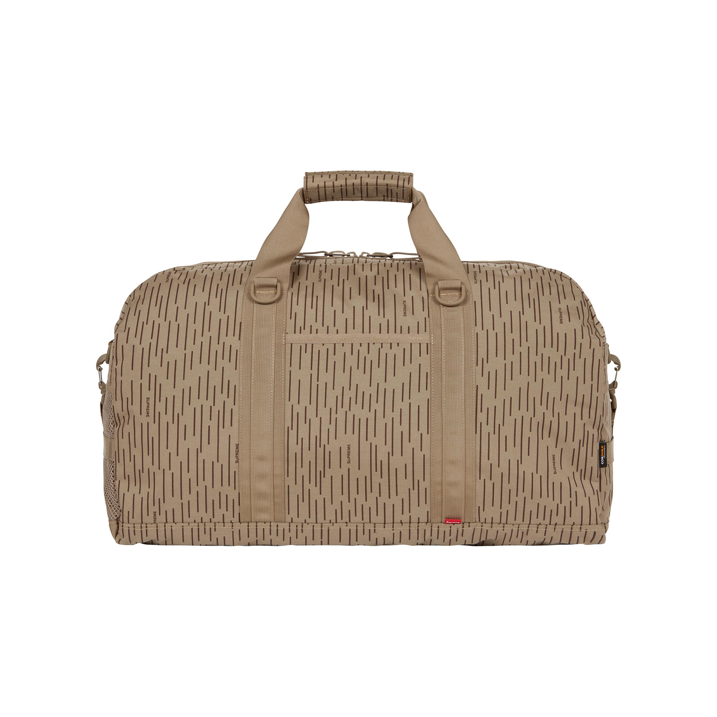 Supreme Duffle Bag Tan Raindrop (FW24) – STEALPLUG KL Supreme Duffle Bag Tan Raindrop (FW24) – STEALPLUG KL
