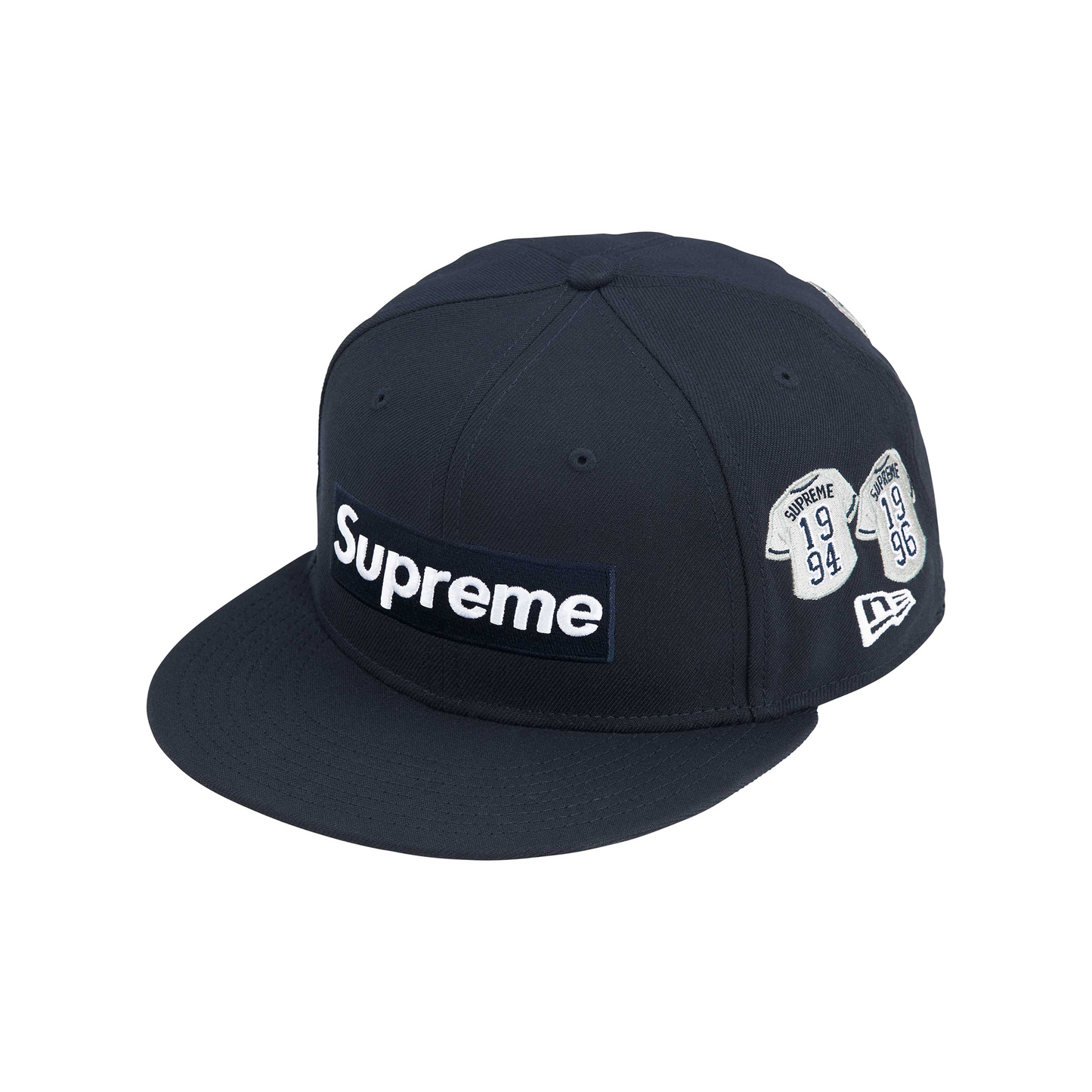 Supreme Jerseys Box Logo New Era Cap Navy FW24 STEALPLUG KL