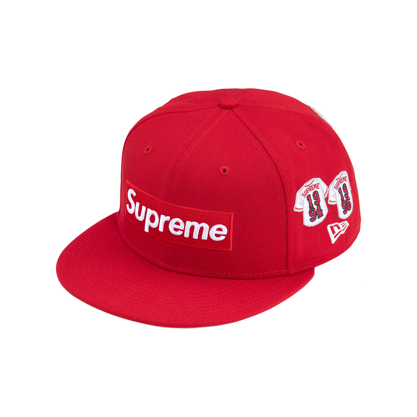 Supreme Jerseys Box Logo New Era Cap Red FW24 STEALPLUG KL