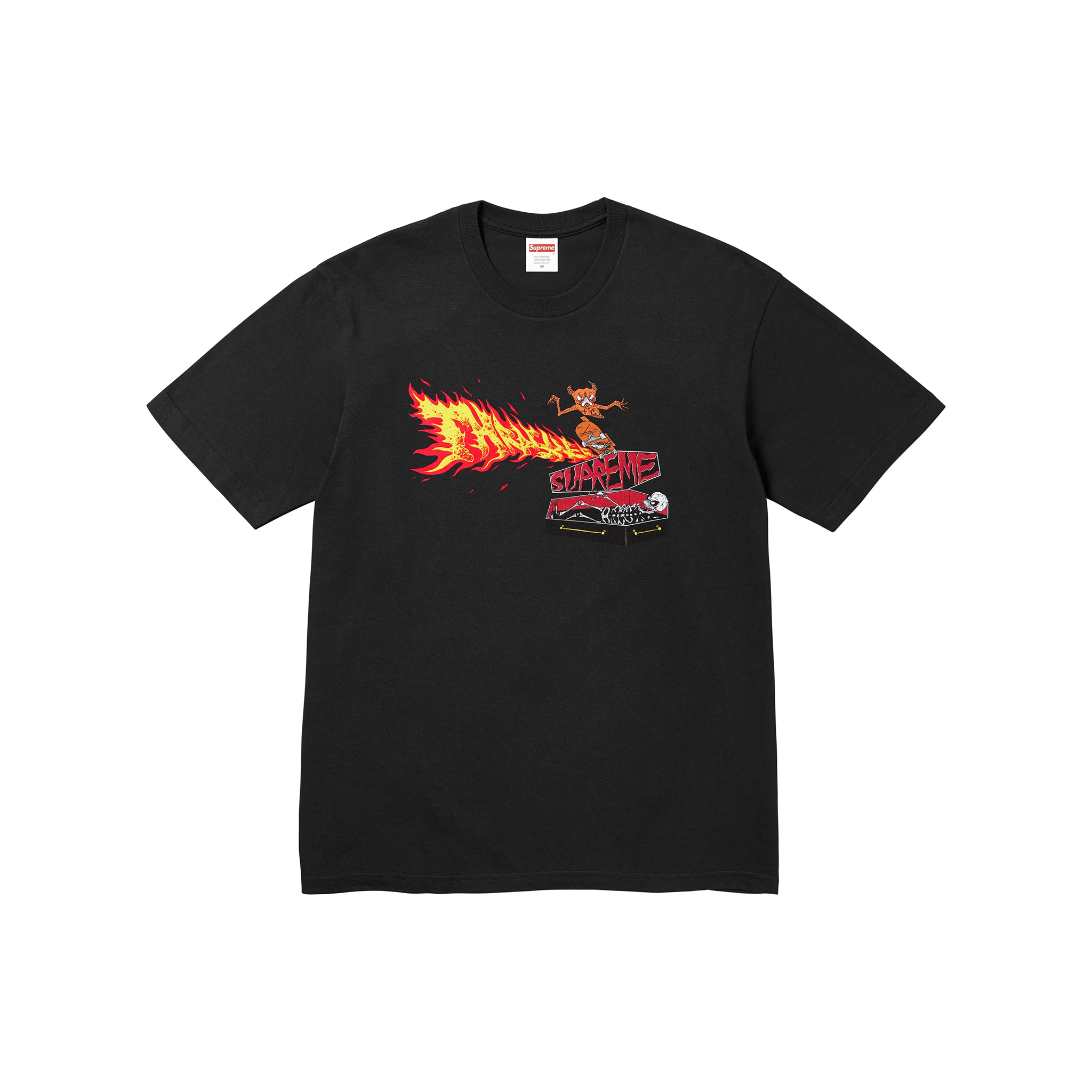 Supreme Thrasher Back Tail Tee Black (FW24)