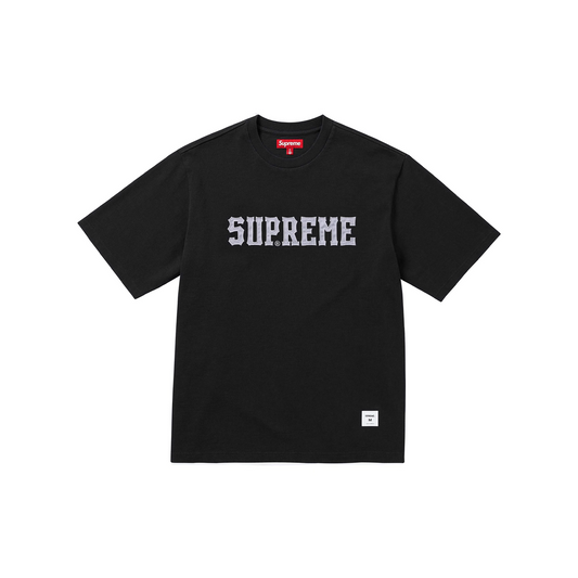 Supreme Twill Appliqué Tee Black (FW24)