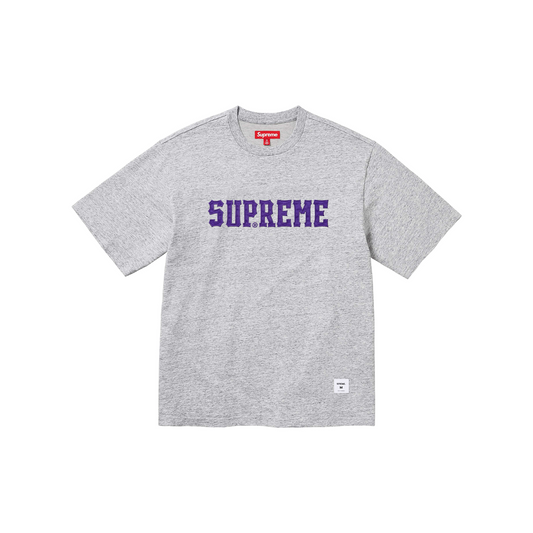 Supreme Twill Appliqué Tee Heather Grey (FW24)