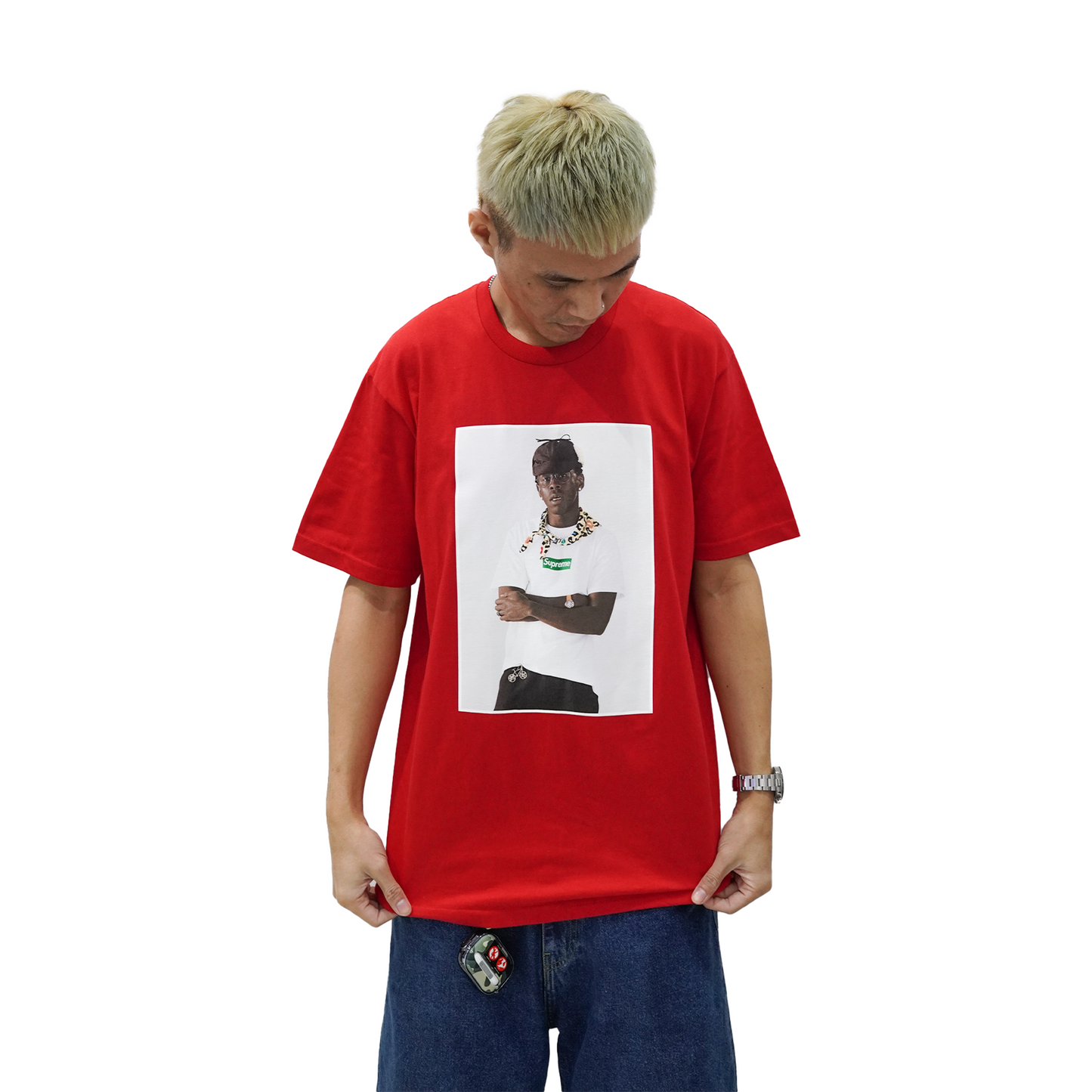 Supreme Tyler, The Creator Tee Red (FW24) – STEALPLUG KL
