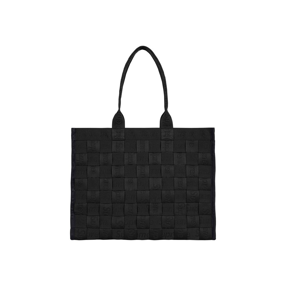 Supreme Woven Tote Bag Black (SS24)