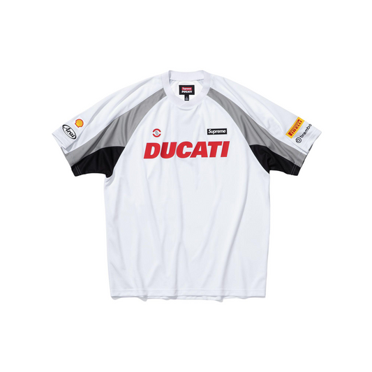 Supreme x Ducati Soccer Jersey White (SS24)