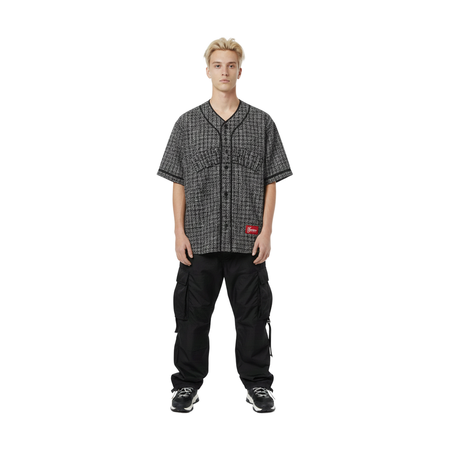 Supreme Bouclé Baseball Jersey Black (FW25)