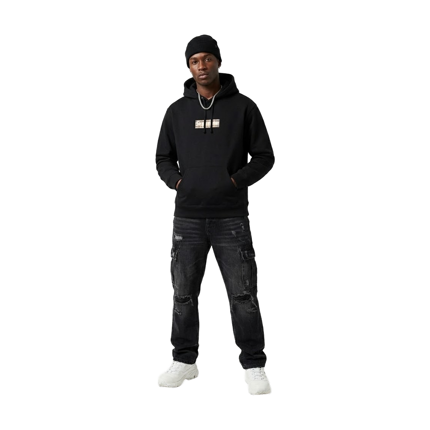 Supreme x BURBERRY Box Logo Hoodie Black (SS22)