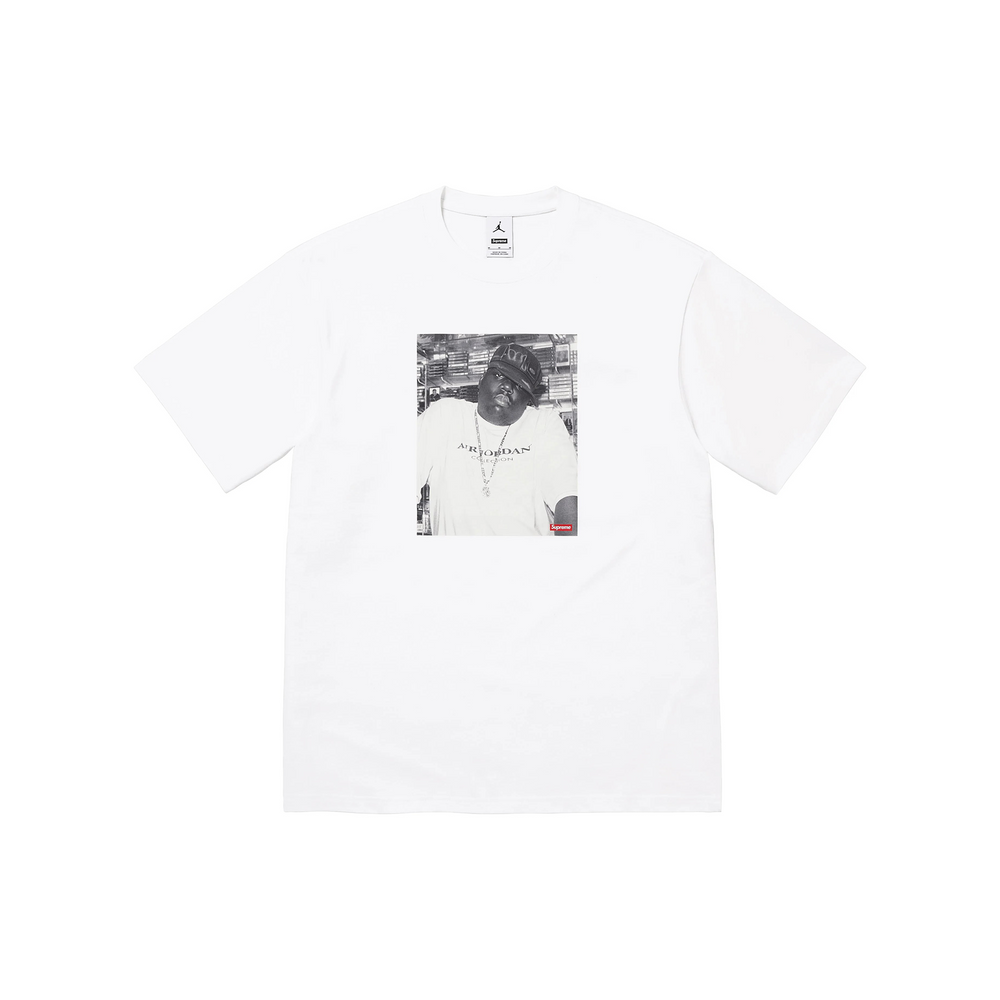 Supreme x Jordan Biggie Short Sleeve Tee White (FW24)