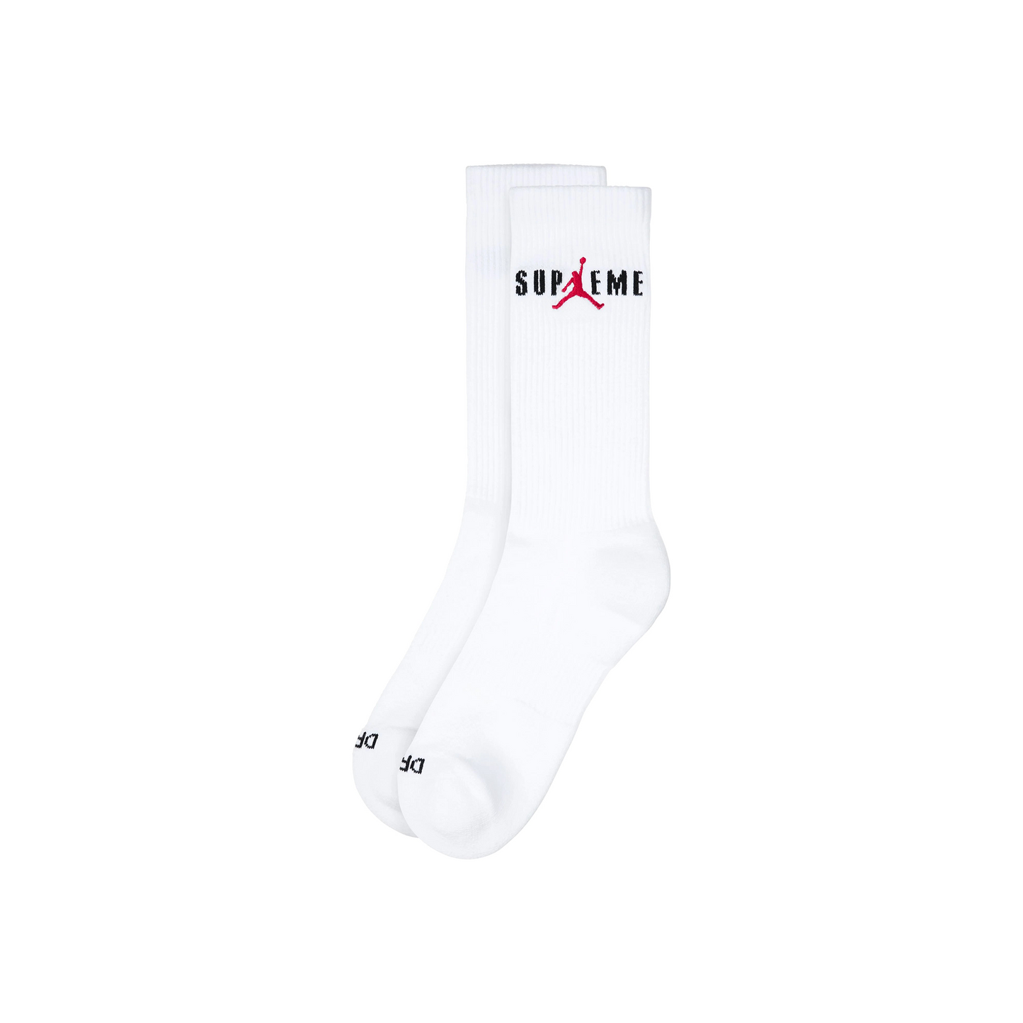 Supreme x Jordan Crew 2 Pack Socks White (FW24)