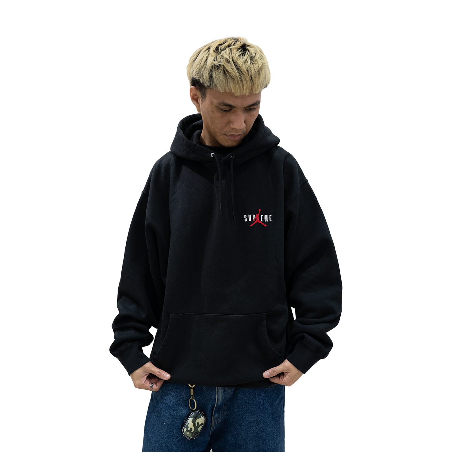 Supreme x Jordan Hooded Sweatshirt Black (FW24)