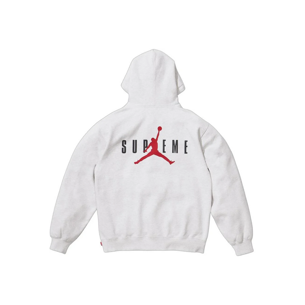 Supreme x Jordan Hooded Sweatshirt Ash Grey (FW24)