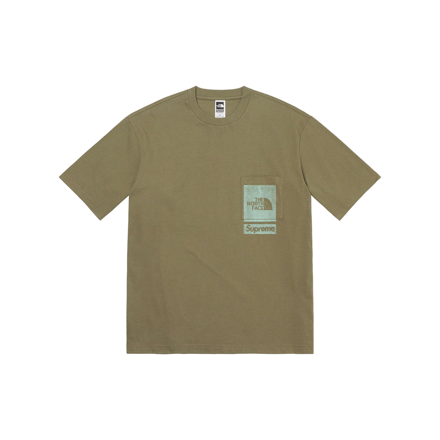 Supreme x The North Face Printed Pocket Tee Olive (SS23)