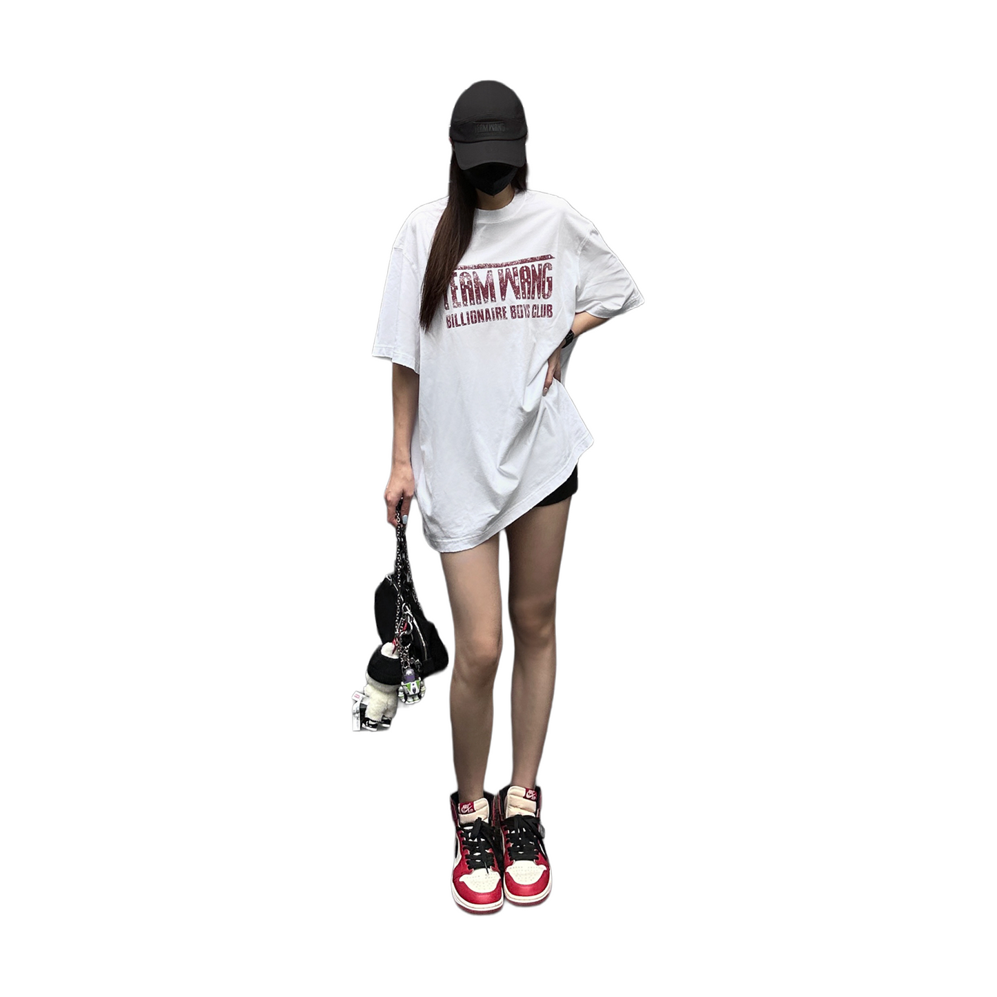 TEAM WANG design x Billionaire Boys Club "LIFE IS A RACE" Washed Tee White (SS25)