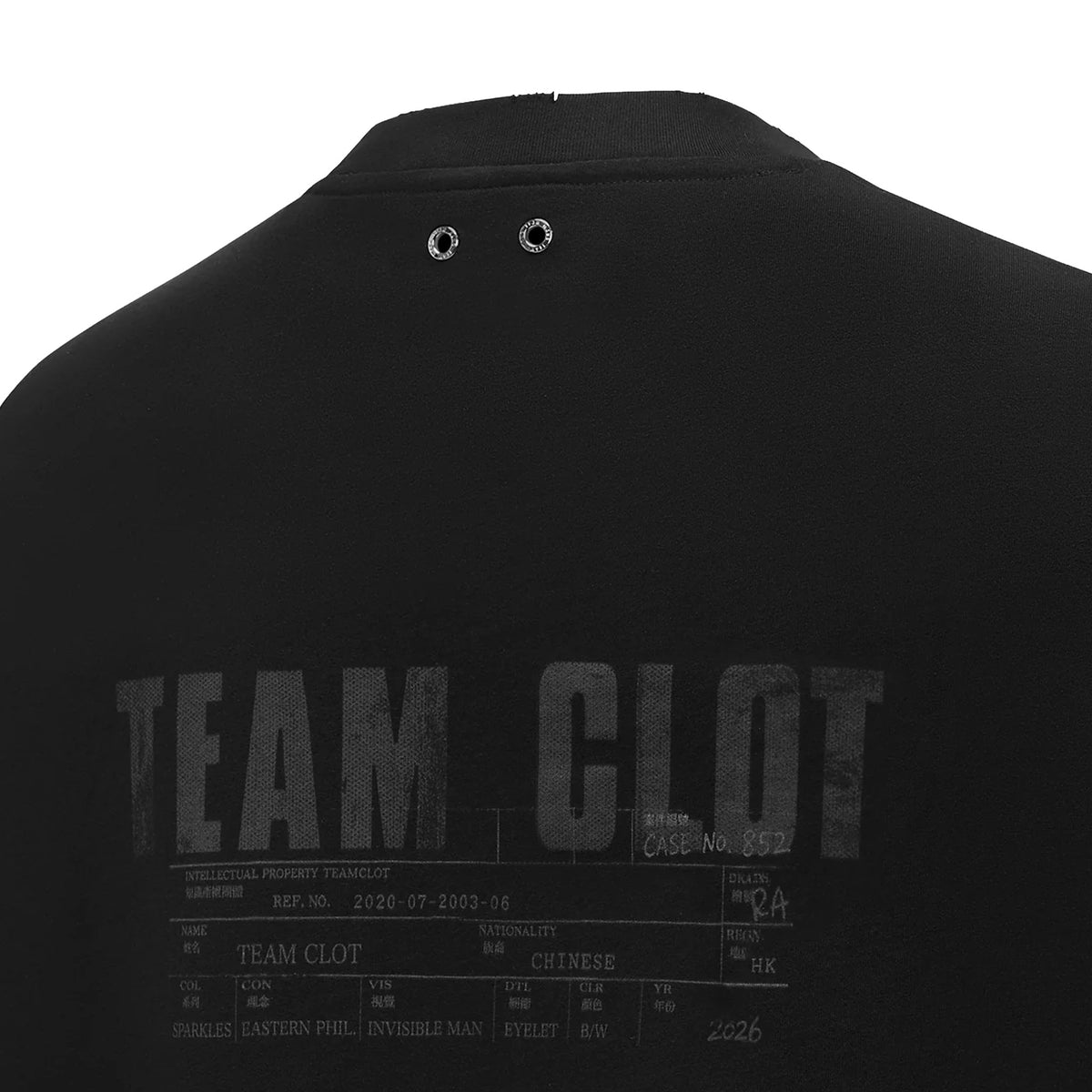 TEAM WANG x CLOT Logo Tee Black (FW26)