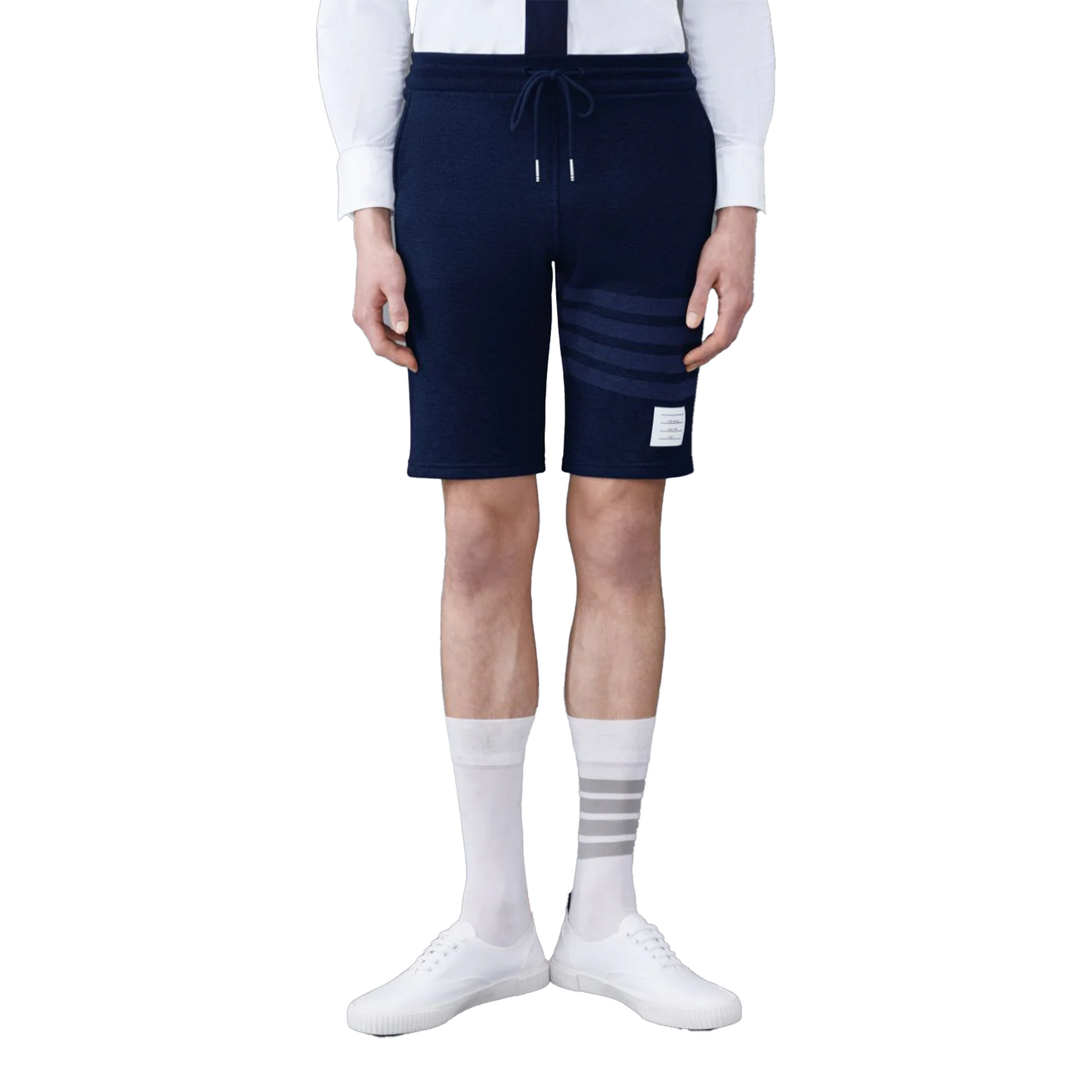 THOM BROWNE Classic Loopback 4-Bar Sweatshort Navy (SS23)