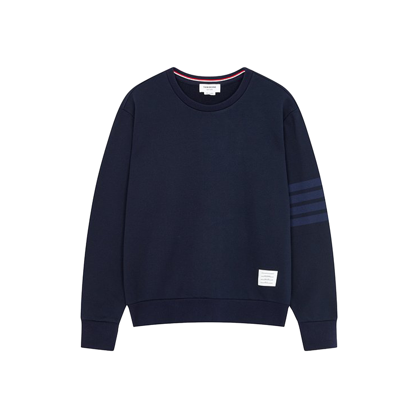 THOM BROWNE Classic Loopback 4-Bar Relaxed Sweatshirt Navy (SS23)