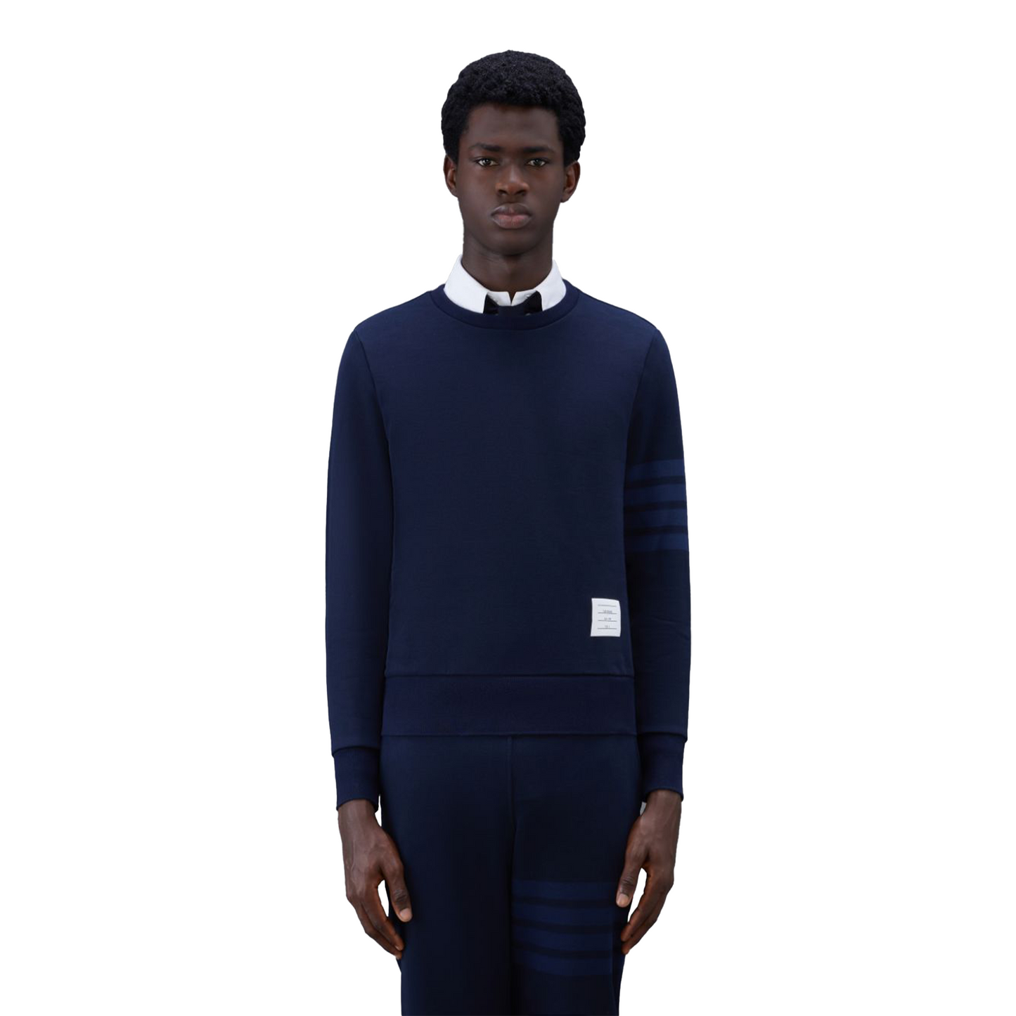 THOM BROWNE Classic Loopback 4 Bar Relaxed Sweatshirt Navy SS23 STEALPLUG KL