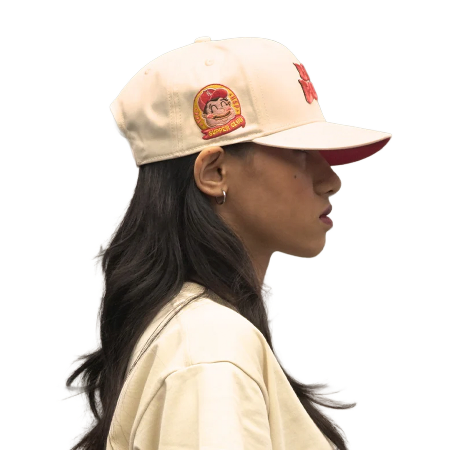 The Cap City x Big Boss HSP Supper Club Classic Fit Snapback Cream (FW25)