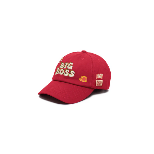 The Cap City x Big Boss HSP Supper Club Relaxed Fit Strapback Red (FW25)