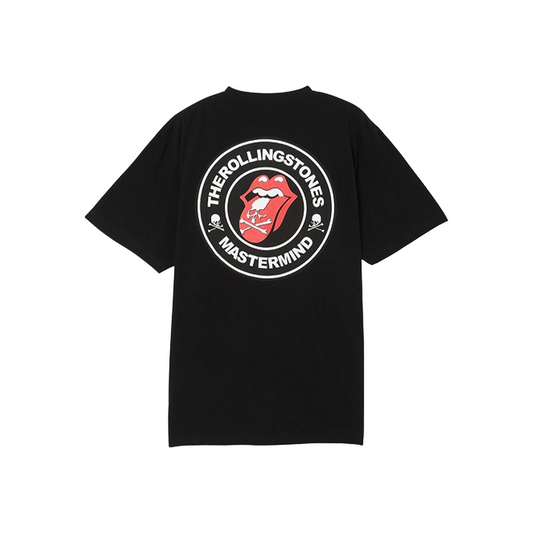 MASTERMIND WORLD x The Rolling Stones RS9 Circle Tongue Tee Black (SS24)
