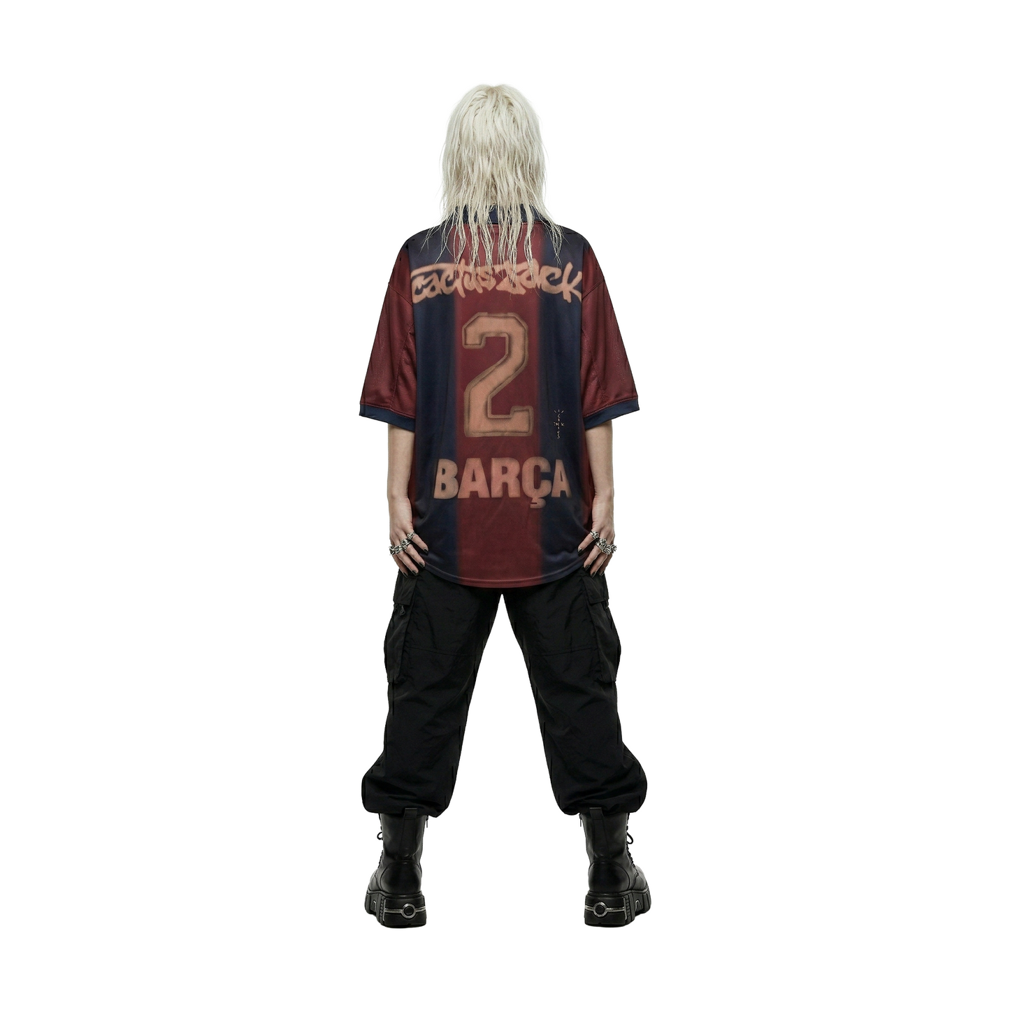 Travis Scott Cactus Jack x Futbol Club Barcelona x Nike Retro 2000
