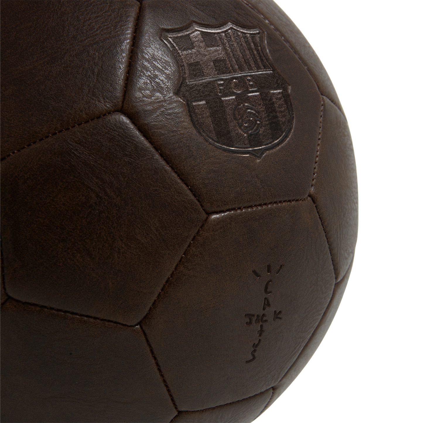 Travis Scott Cactus Jack x Futbol Club Barcelona Retro Football Brown (SS25)