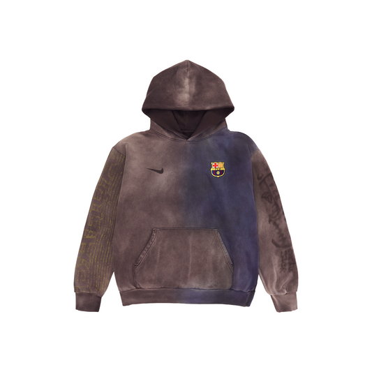 Travis Scott Cactus Jack x Futbol Club Barcelona x Nike Split-Dye Crest Hoodie Brown (SS25)