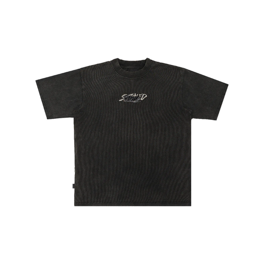 Stoned & Co ® Void : Stamp Genetic Washed Tee Black (FW24)