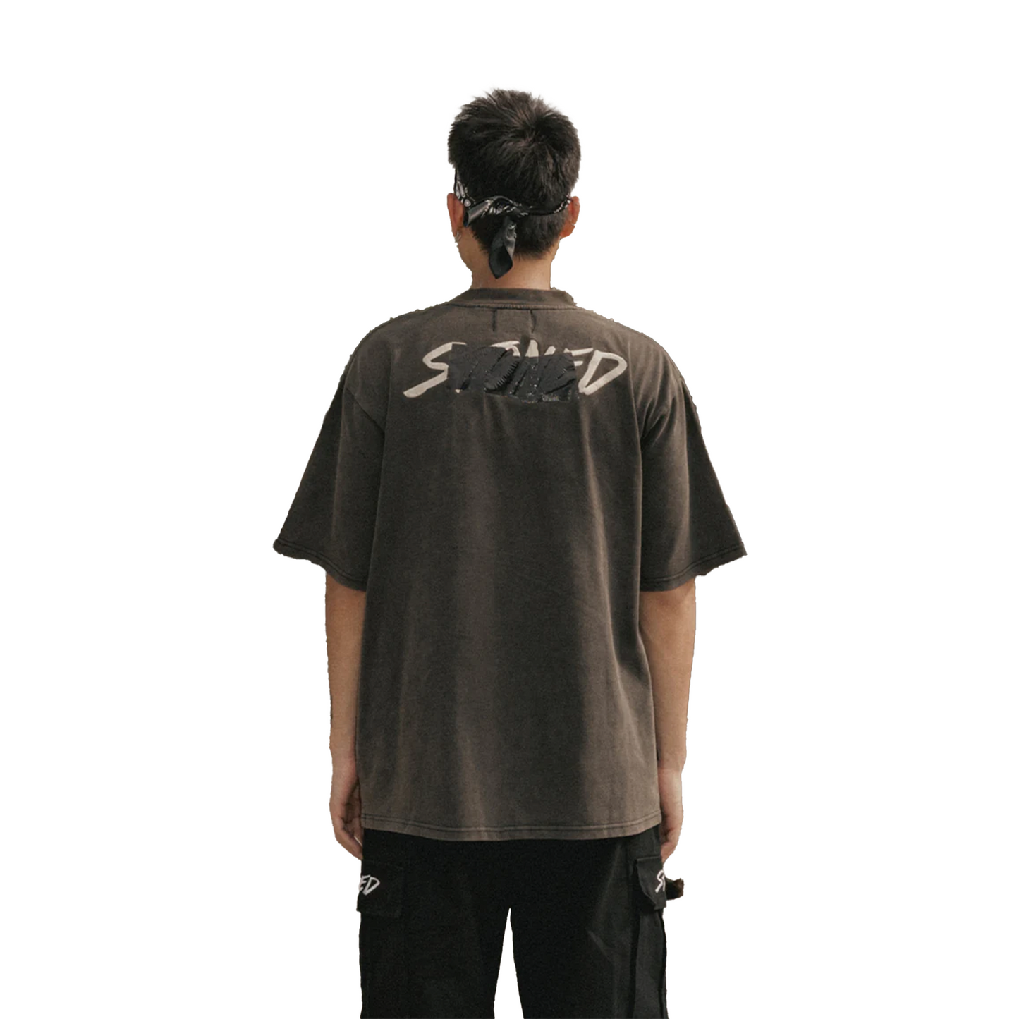 Stoned & Co ® Void : Stamp Genetic Washed Tee Black (FW24)