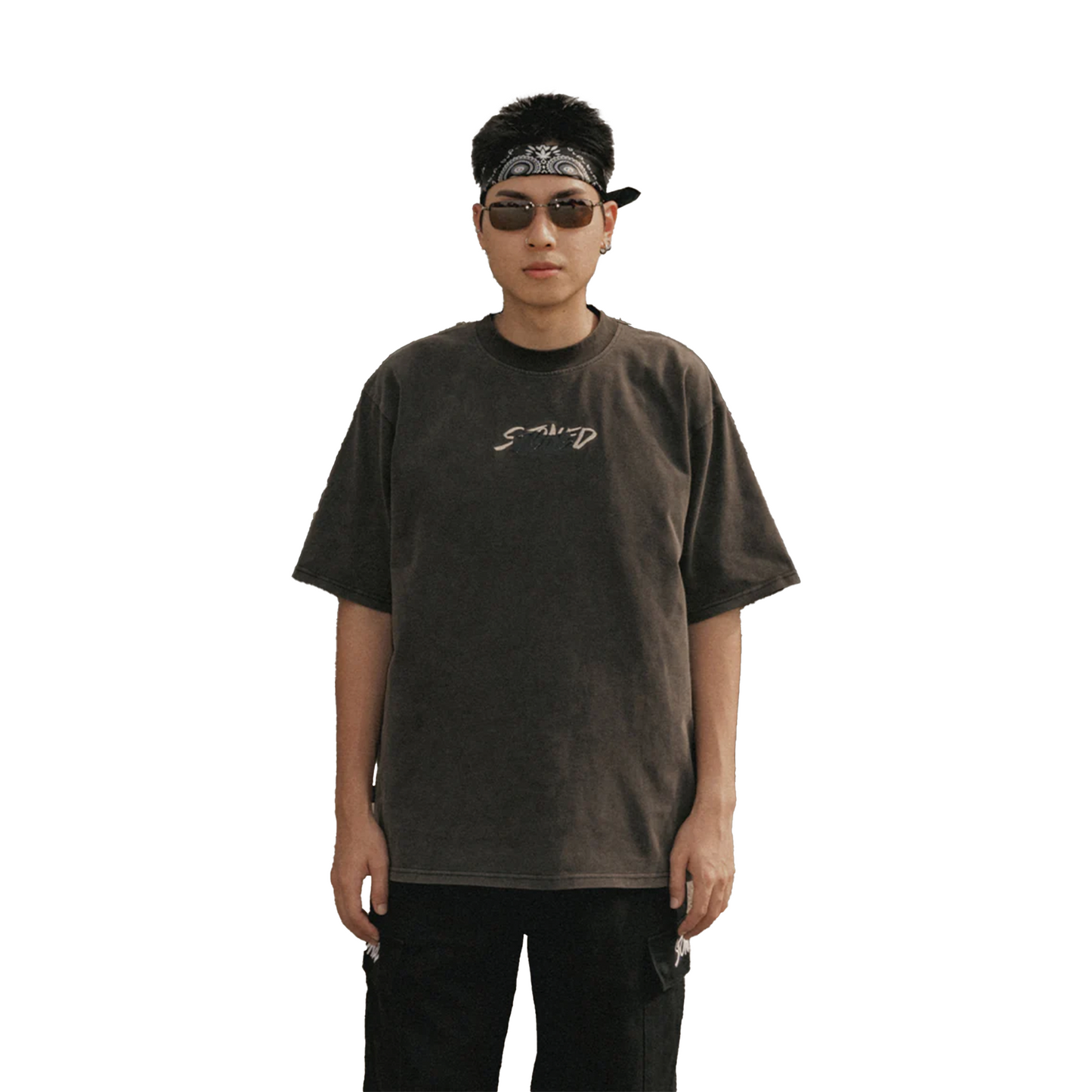 Stoned & Co ® Void : Stamp Genetic Washed Tee Black (FW24)