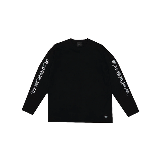 Stoned & Co ® WBB25 : Letter L/S Tee Black (SS25)