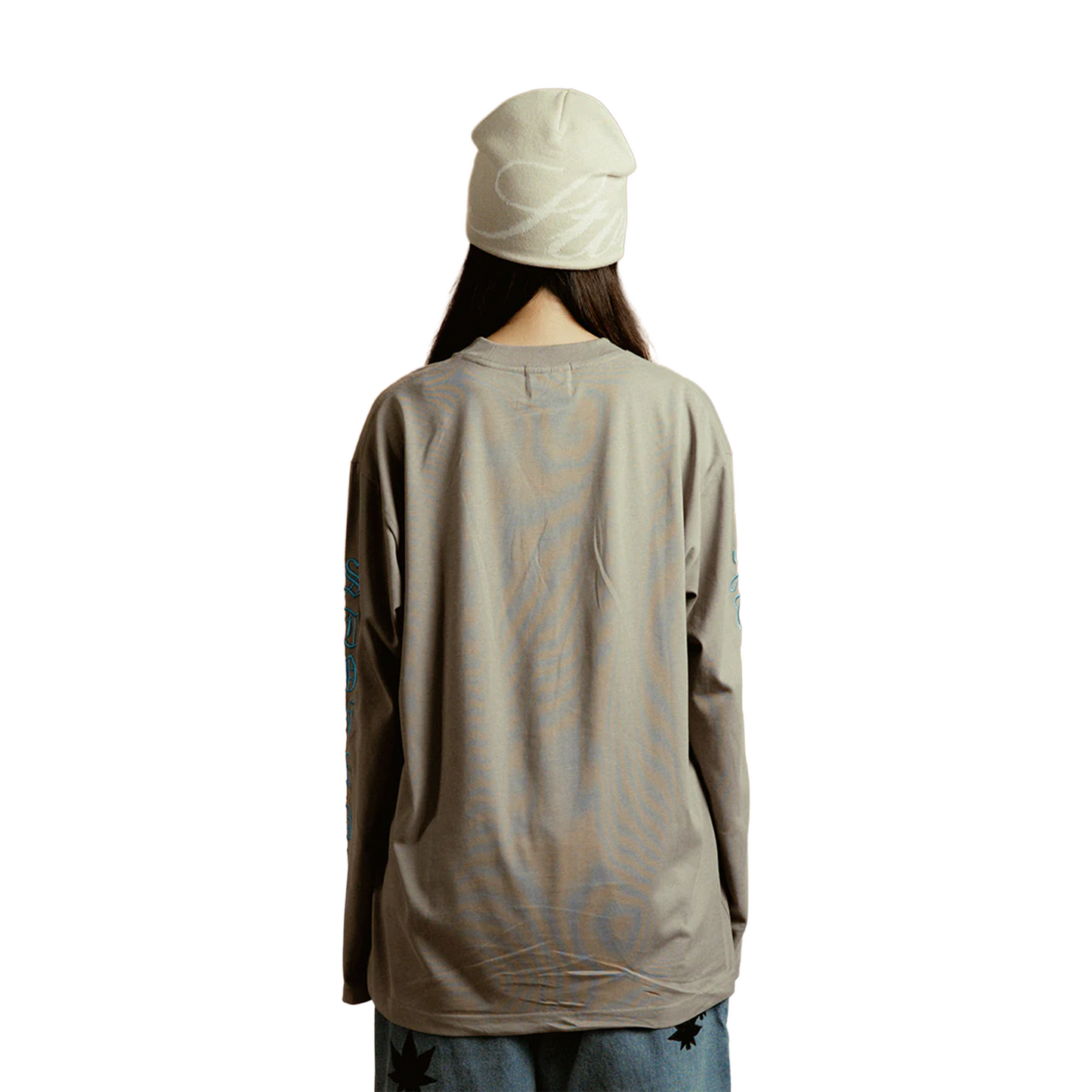 Stoned & Co ® WBB25 : Letter L/S Tee Grey (SS25)