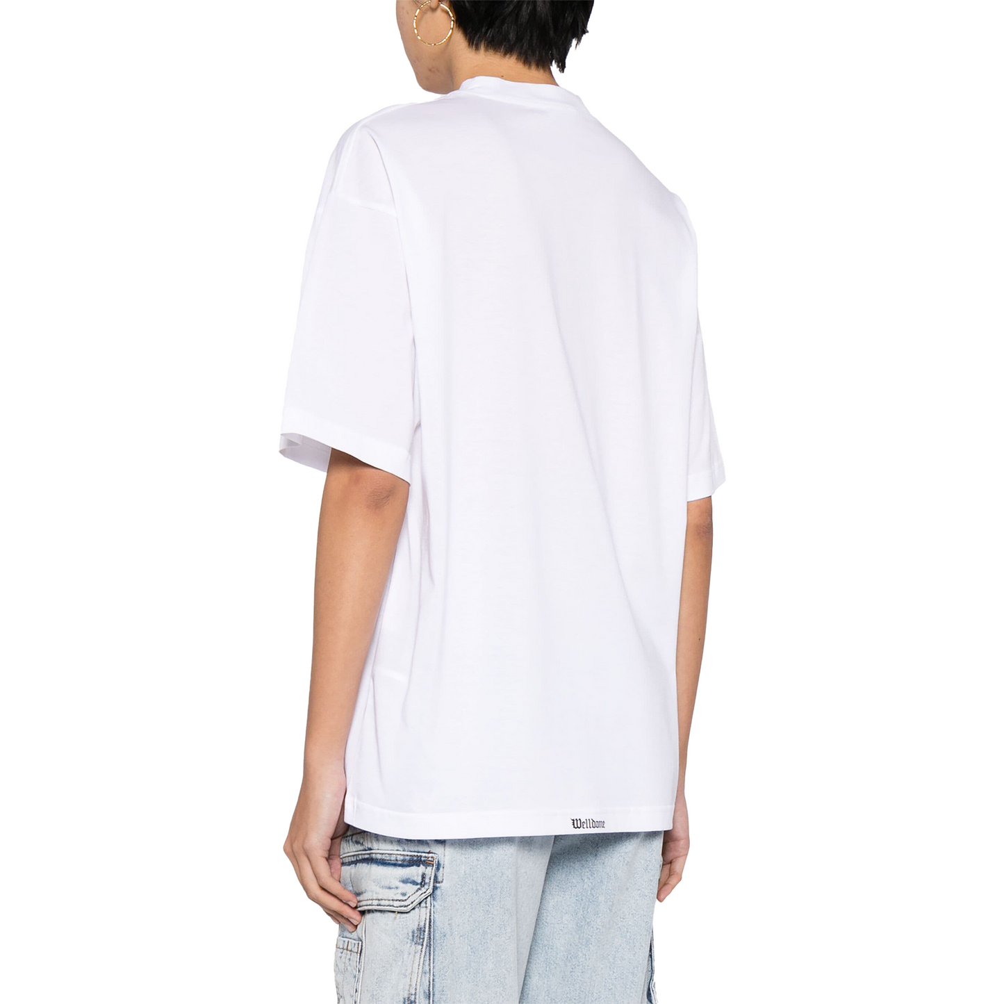 WE11DONE Gothic Logo Tee White (SS24)