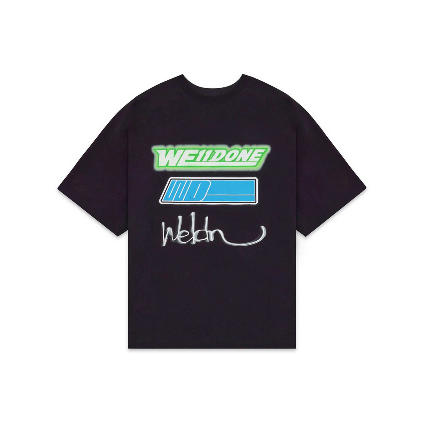 WE11DONE 3-New Logo Tee Black (SS24)