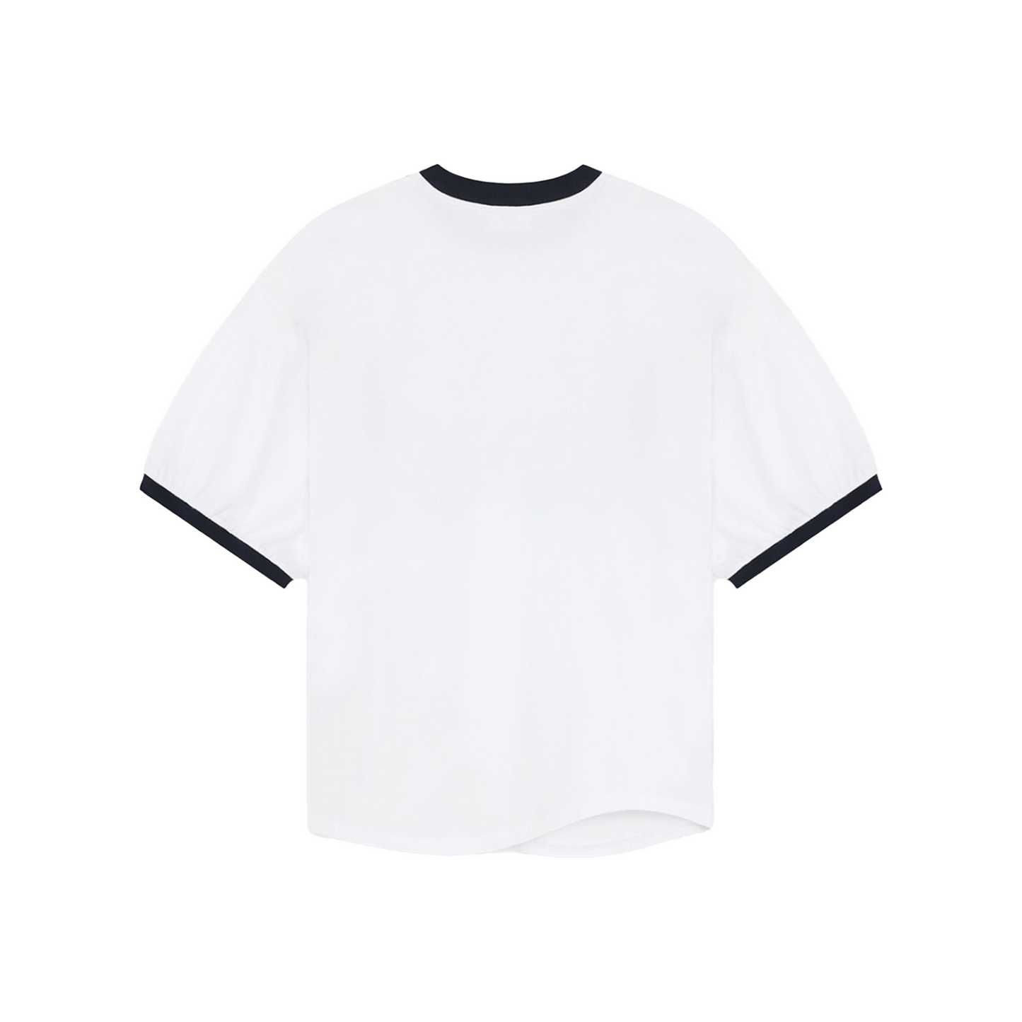 WE11DONE Colour Logo Monster Print Ringer Tee White (SS24)