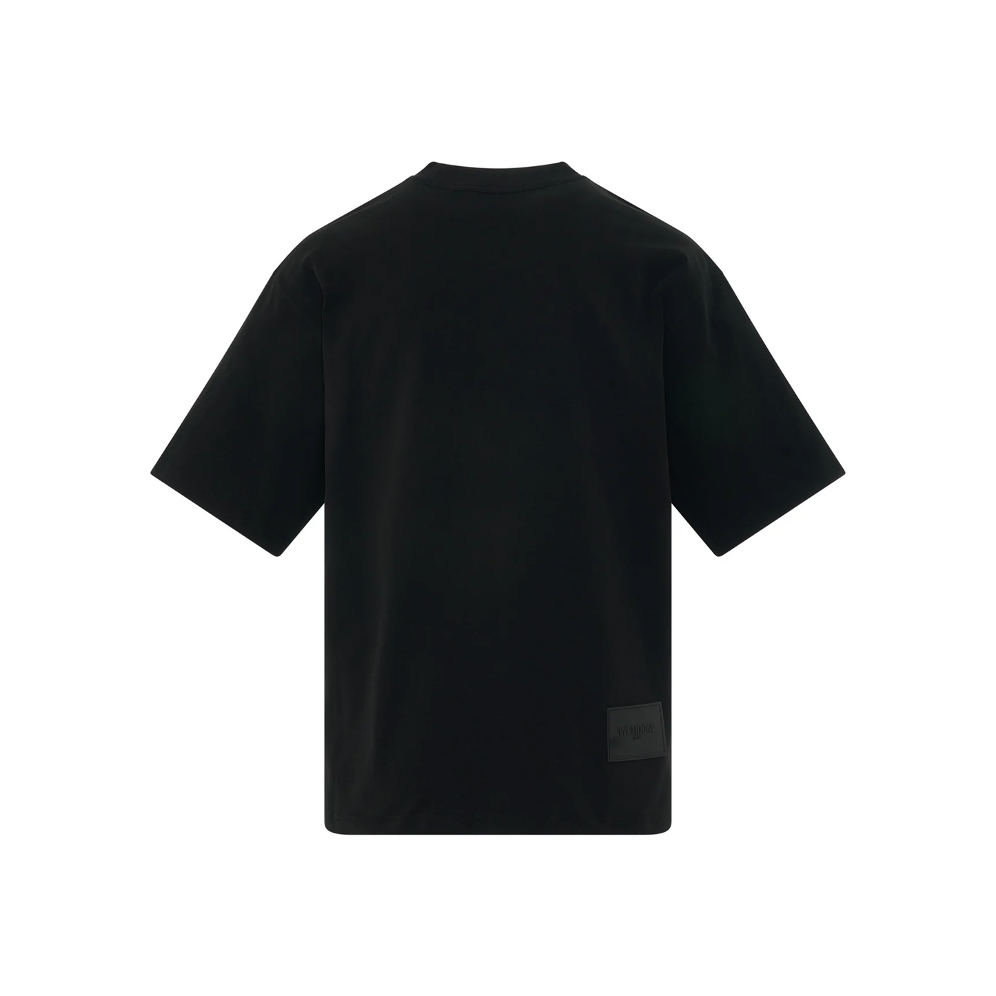 WE11DONE Colourful Cursive Logo Tee Black (SS24)
