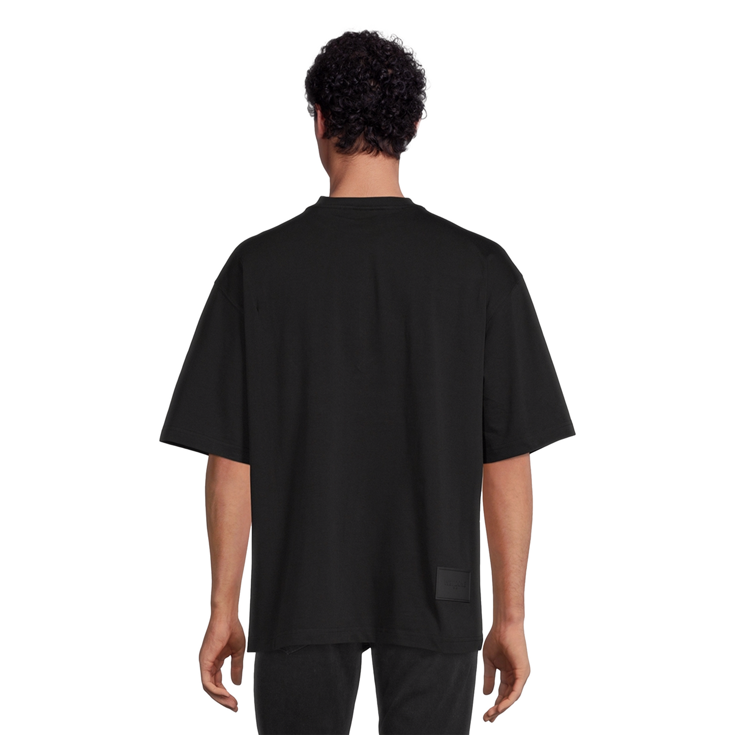 WE11DONE Colourful Cursive Logo Tee Black (SS24)
