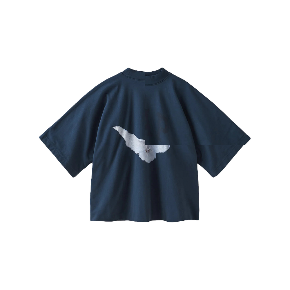 Yeezy Gap Engineered by BALENCIAGA Dove No Seam Tee Dark Blue (SS22)