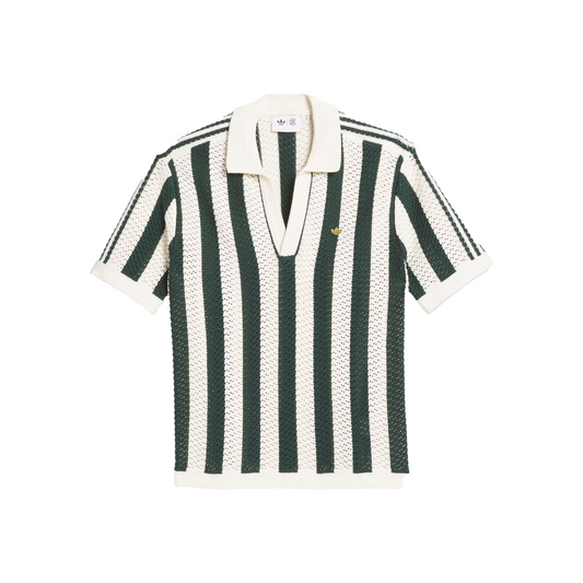 adidas CLOT Knit Pique Polo by Edison Chen Green Night / Cream White (SS25)