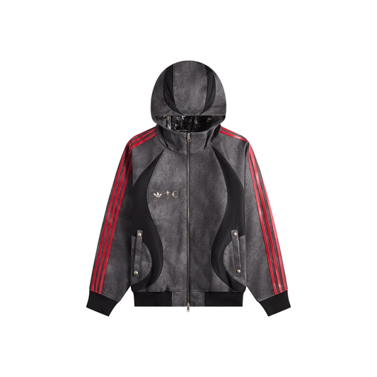 adidas x Thug Club Teamgeist Faux Leather Jacket Black/Antique Silver (FW25)