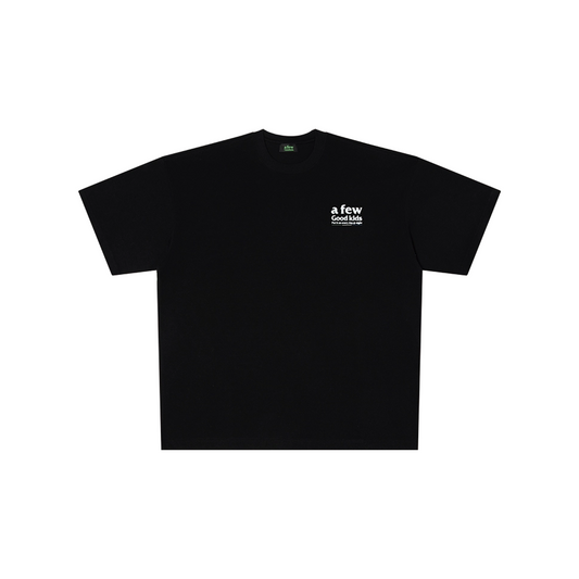 a few Good kids 12 Colour Basic Short Sleeved Tee Black (SS25)
