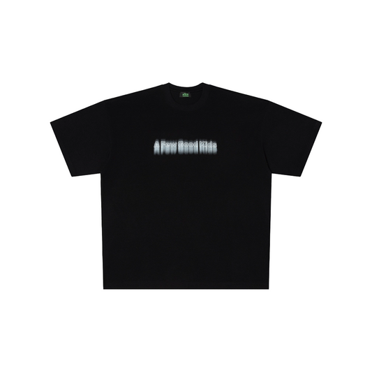 a few Good kids Blurred Front Short Sleeved Tee Black (SS25)